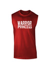 Warrior Princess Black and White Dark Muscle Shirt-TooLoud-Red-Small-Davson Sales