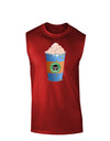 Happy Hanukkah Latte Cup Dark Muscle Shirt-TooLoud-Red-Small-Davson Sales