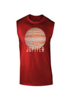 Planet Jupiter Earth Text Dark Muscle Shirt