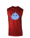 Cute Little Chick - Blue Dark Muscle Shirt  by TooLoud