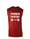 Stronger Everyday Gym Workout Dark Muscle Shirt-TooLoud-Red-Small-Davson Sales