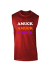 Amuck Amuck Amuck Halloween Dark Muscle Shirt-TooLoud-Red-Small-Davson Sales
