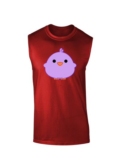 Cute Little Chick - Purple Dark Muscle Shirt  by TooLoud
