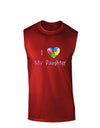 I Heart My Daughter - Autism Awareness Dark Muscle Shirt by TooLoud-TooLoud-Red-Small-Davson Sales
