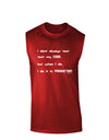 I Don't Always Test My Code Funny Quote Dark Muscle Shirt by TooLoud-Clothing-TooLoud-Red-Small-Davson Sales