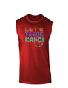 Let's Trade Kandi Dark Muscle Shirt-TooLoud-Red-Small-Davson Sales