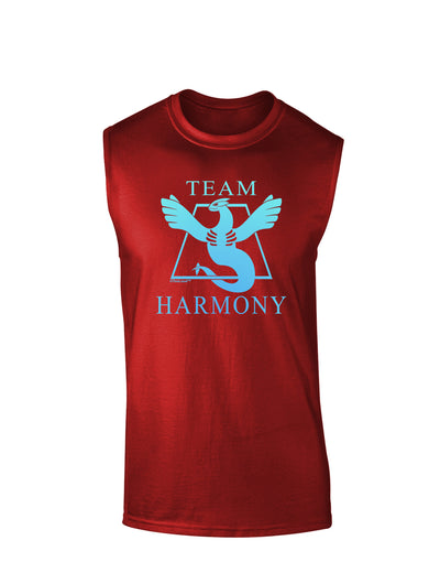 Team Harmony Dark Muscle Shirt-TooLoud-Red-Small-Davson Sales