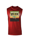 Ornithomimus Velox - With Name Dark Muscle Shirt by TooLoud-TooLoud-Red-Small-Davson Sales