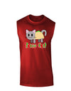 Cute Taco Cat Design Text Dark Muscle Shirt by TooLoud-TooLoud-Red-Small-Davson Sales
