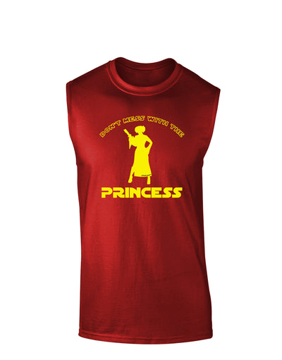 Don't Mess With The Princess Dark Muscle Shirt