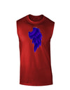 Single Right Dark Angel Wing Design - Couples Dark Muscle Shirt-TooLoud-Red-Small-Davson Sales