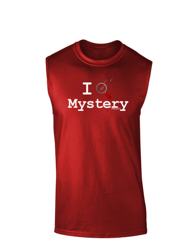 I Love Mystery Dark Muscle Shirt-TooLoud-Red-Small-Davson Sales