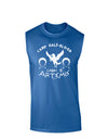 Camp Half Blood Cabin 8 Artemis Dark Muscle Shirt-TooLoud-Royal Blue-Small-Davson Sales