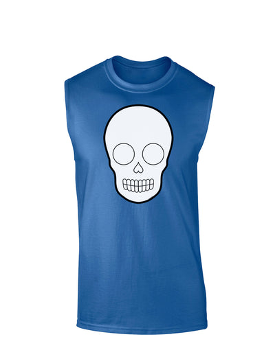 Design Your Own Day of the Dead Calavera Dark Muscle Shirt-TooLoud-Royal Blue-Small-Davson Sales