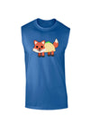 Cute Taco Fox Dark Muscle Shirt-TooLoud-Royal Blue-Small-Davson Sales