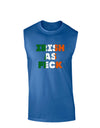 Irish As Feck Funny Dark Muscle Shirt by TooLoud-TooLoud-Royal Blue-Small-Davson Sales
