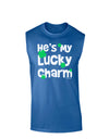He's My Lucky Charm - Matching Couples Design Dark Muscle Shirt by TooLoud-Mens T-Shirt-TooLoud-Royal Blue-Small-Davson Sales