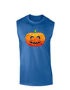 Jack-O-Lantern Watercolor Dark Muscle Shirt-TooLoud-Royal Blue-Small-Davson Sales