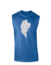 Single Left Angel Wing Design - Couples Dark Muscle Shirt-TooLoud-Royal Blue-Small-Davson Sales