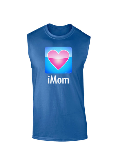 iMom - Mothers Day Dark Muscle Shirt-TooLoud-Royal Blue-Small-Davson Sales