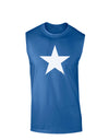 White Star Dark Muscle Shirt - Royal Blue - 2XL Tooloud
