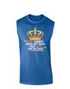 MLK - Only Love Quote Dark Muscle Shirt-TooLoud-Royal Blue-Small-Davson Sales