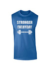 Stronger Everyday Gym Workout Dark Muscle Shirt-TooLoud-Royal Blue-Small-Davson Sales