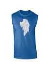 Single Right Angel Wing Design - Couples Dark Muscle Shirt-TooLoud-Royal Blue-Small-Davson Sales