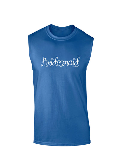 Bridesmaid Design - Diamonds Dark Muscle Shirt-TooLoud-Royal Blue-Small-Davson Sales