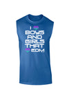 I Heart Boys and Girls That Heart EDM Dark Muscle Shirt-TooLoud-Royal Blue-Small-Davson Sales