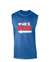 He's BAE - Left Arrow Dark Muscle Shirt-TooLoud-Royal Blue-Small-Davson Sales
