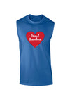 Proud Grandma Heart Dark Muscle Shirt-TooLoud-Royal Blue-Small-Davson Sales