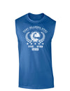 Best Grandpa Ever Distressed Collegiate Dark Muscle Shirt-TooLoud-Royal Blue-Small-Davson Sales