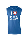 I Heart Seattle Dark Muscle Shirt-TooLoud-Royal Blue-Small-Davson Sales