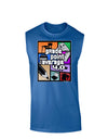 GPA 4 - Grade Point Average Dark Muscle Shirt-TooLoud-Royal Blue-Small-Davson Sales