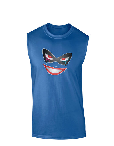 Lil Monster Mask Dark Muscle Shirt-TooLoud-Royal Blue-Small-Davson Sales