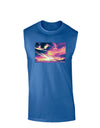 Blue Mesa Reservoir Surreal Dark Muscle Shirt-TooLoud-Royal Blue-Small-Davson Sales