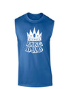 King Dad Dark Muscle Shirt-TooLoud-Royal Blue-Small-Davson Sales