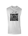 If you are in a hole stop digging Muscle Shirt-Muscle Shirts-TooLoud-White-Small-Davson Sales