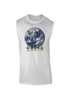 Planet Earth Text Muscle Shirt-TooLoud-White-Small-Davson Sales