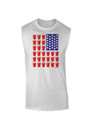 Beer Pong Flag Muscle Shirt-TooLoud-White-Small-Davson Sales