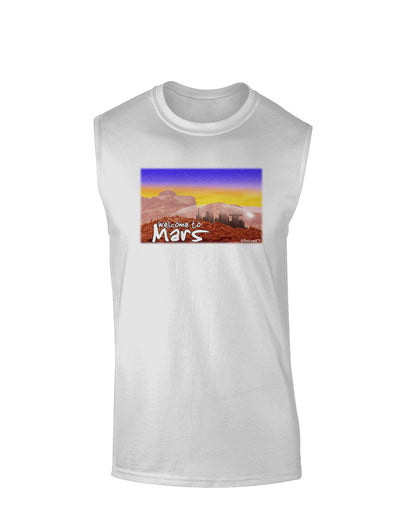 Welcome to Mars Muscle Shirt-TooLoud-White-Small-Davson Sales