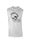 Me Muero De La Risa Skull Muscle Shirt-Muscle Shirts-TooLoud-White-Small-Davson Sales