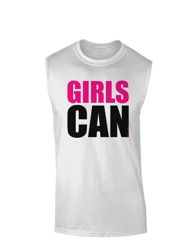 Girls Can Muscle Shirt by TooLoud-TooLoud-White-Small-Davson Sales