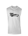 Mom - Sports Tail Script Muscle Shirt by TooLoud-TooLoud-White-Small-Davson Sales