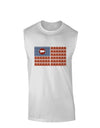 American Bacon Flag Muscle Shirt-TooLoud-White-Small-Davson Sales
