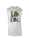 I Shamrock my Dog Muscle Shirt-Muscle Shirts-TooLoud-White-Small-Davson Sales