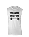 Stronger Everyday Gym Workout Muscle Shirt-TooLoud-White-Small-Davson Sales