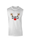 Matching Family Christmas Design - Reindeer - Dad Muscle Shirt by TooLoud-TooLoud-White-Small-Davson Sales