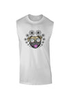 TooLoud Pug Life Hippy Muscle Shirt-Muscle Shirts-TooLoud-White-Small-Davson Sales